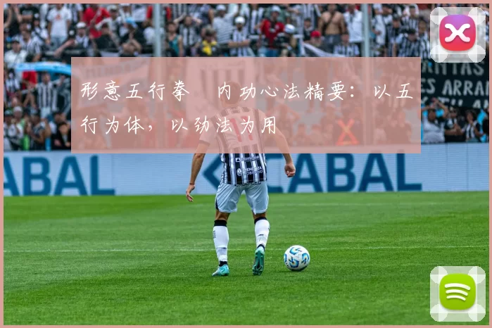 形意五行拳・内功心法精要:以五行为体,以劲法为用