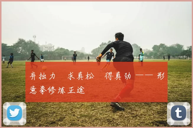 弃拙力・求真松・得真劲 —— 形意拳修炼正途