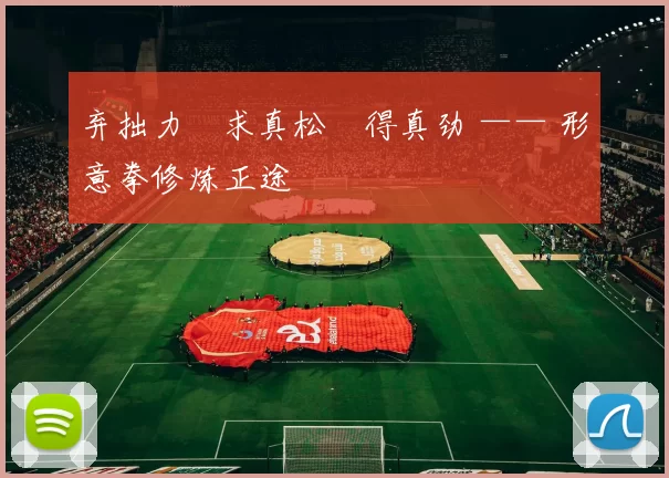 弃拙力・求真松・得真劲 —— 形意拳修炼正途