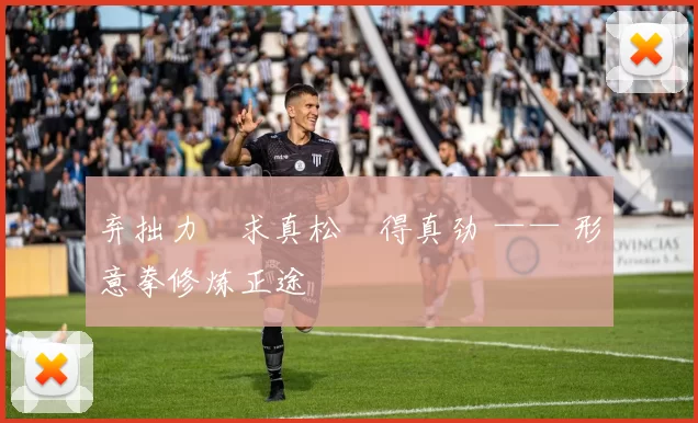 弃拙力・求真松・得真劲 —— 形意拳修炼正途