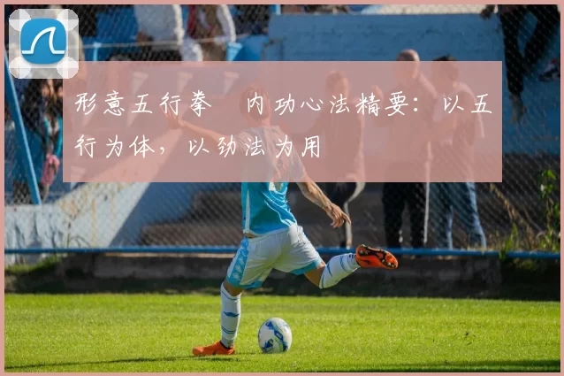 形意五行拳・内功心法精要：以五行为体，以劲法为用