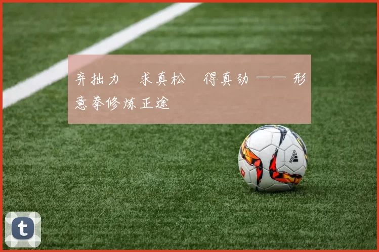 弃拙力・求真松・得真劲 —— 形意拳修炼正途