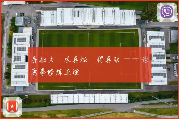 弃拙力・求真松・得真劲 —— 形意拳修炼正途