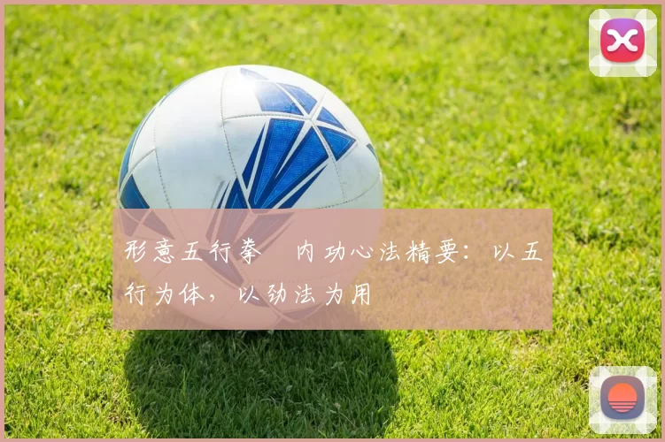 形意五行拳・内功心法精要：以五行为体，以劲法为用