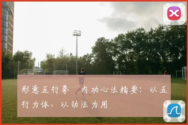 形意五行拳・内功心法精要：以五行为体，以劲法为用