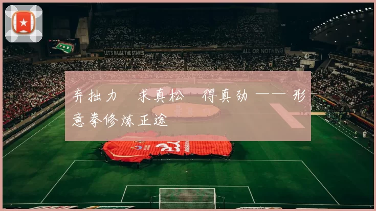 弃拙力・求真松・得真劲 —— 形意拳修炼正途