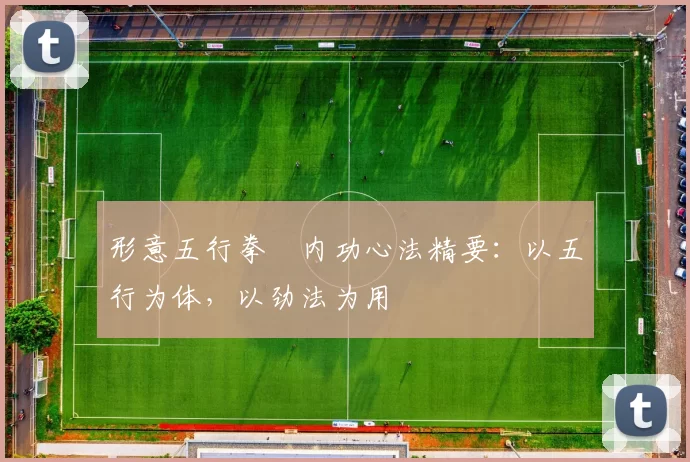 形意五行拳・内功心法精要：以五行为体，以劲法为用