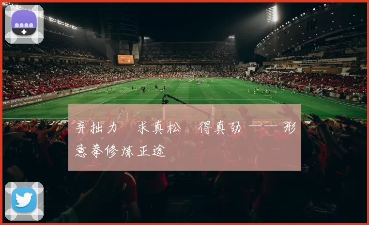 弃拙力・求真松・得真劲 —— 形意拳修炼正途