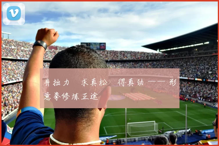 弃拙力・求真松・得真劲 —— 形意拳修炼正途