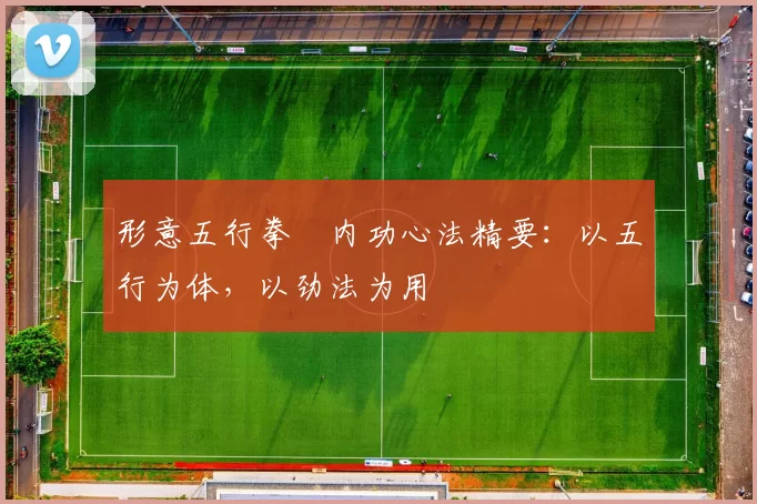 形意五行拳・内功心法精要:以五行为体,以劲法为用