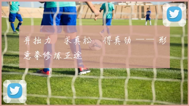 弃拙力・求真松・得真劲 —— 形意拳修炼正途