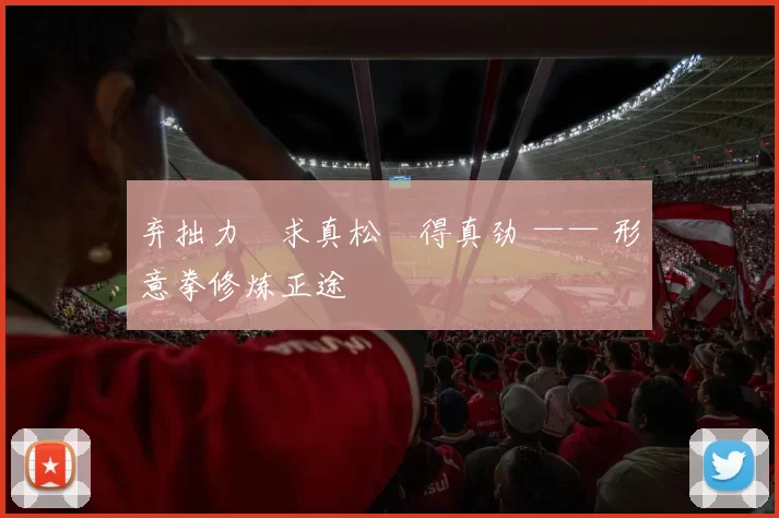 弃拙力・求真松・得真劲 —— 形意拳修炼正途