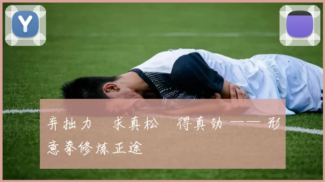 弃拙力・求真松・得真劲 —— 形意拳修炼正途