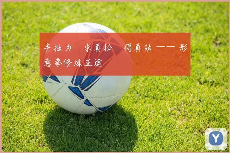 弃拙力・求真松・得真劲 —— 形意拳修炼正途