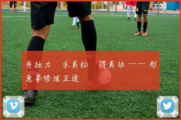 弃拙力・求真松・得真劲 —— 形意拳修炼正途