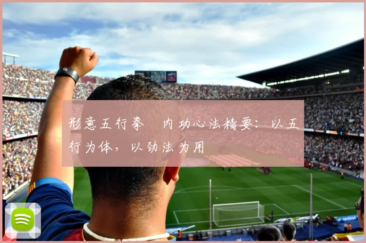 形意五行拳・内功心法精要：以五行为体，以劲法为用