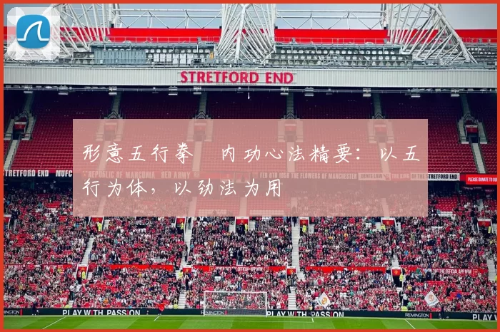 形意五行拳・内功心法精要：以五行为体，以劲法为用