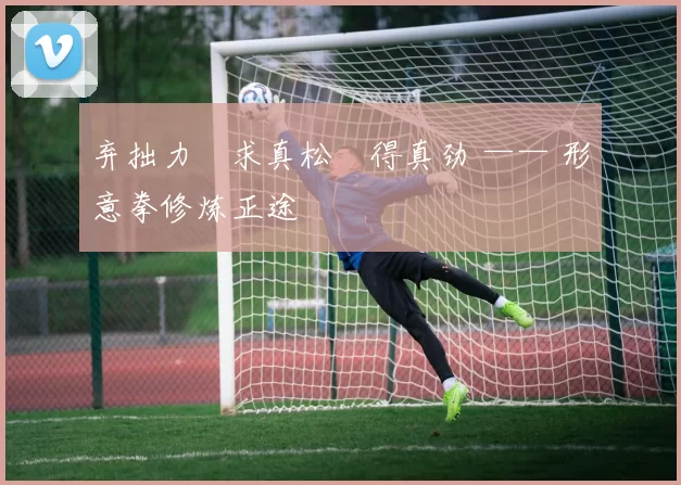 弃拙力・求真松・得真劲 —— 形意拳修炼正途