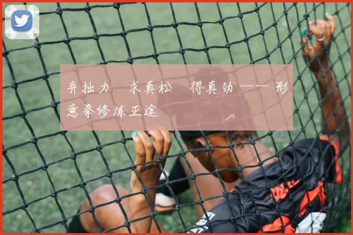 弃拙力・求真松・得真劲 —— 形意拳修炼正途