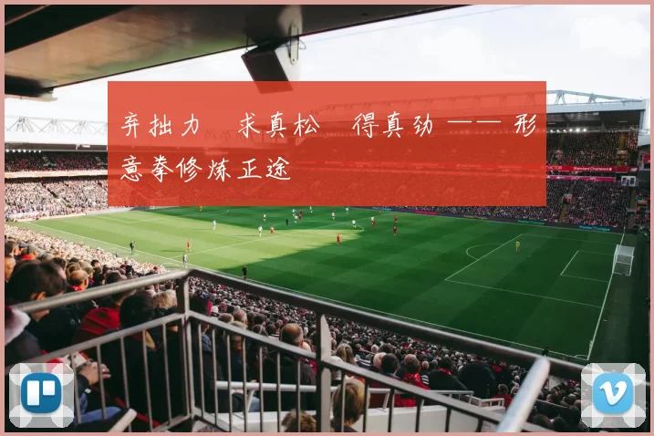 弃拙力・求真松・得真劲 —— 形意拳修炼正途