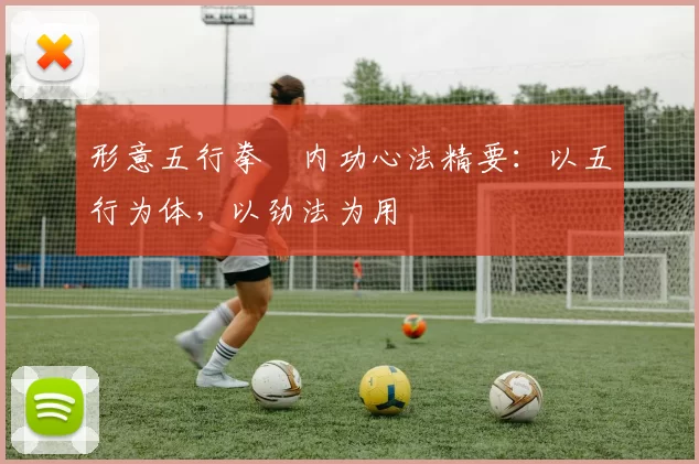 形意五行拳・内功心法精要：以五行为体，以劲法为用