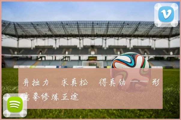 弃拙力・求真松・得真劲 —— 形意拳修炼正途