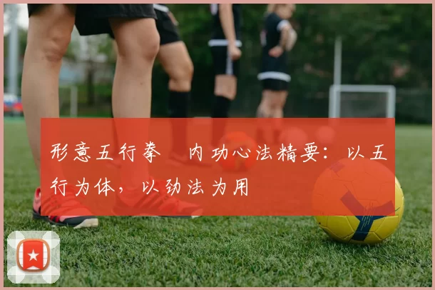 形意五行拳・内功心法精要:以五行为体,以劲法为用