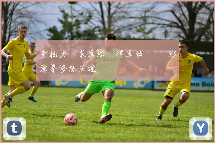 弃拙力・求真松・得真劲 —— 形意拳修炼正途