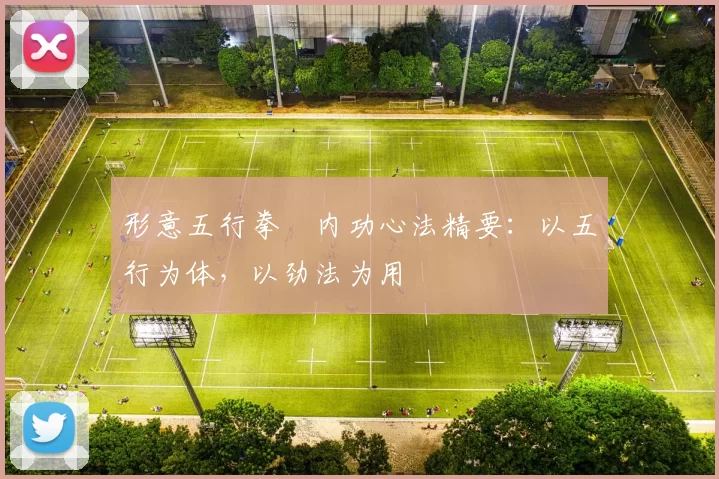 形意五行拳・内功心法精要：以五行为体，以劲法为用