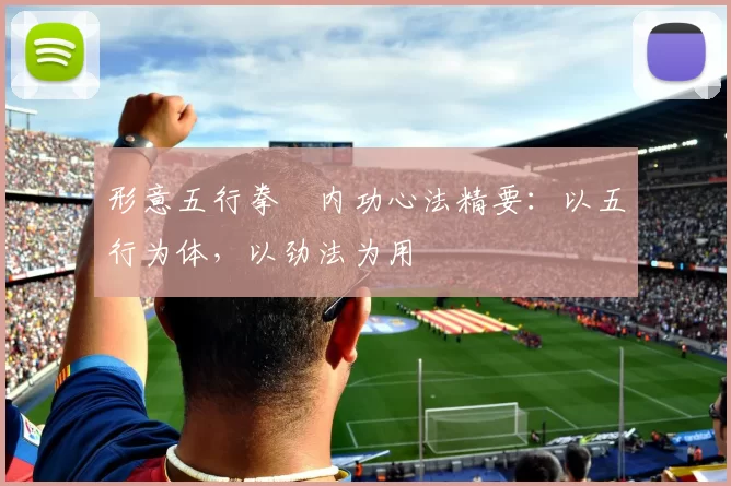 形意五行拳・内功心法精要:以五行为体,以劲法为用