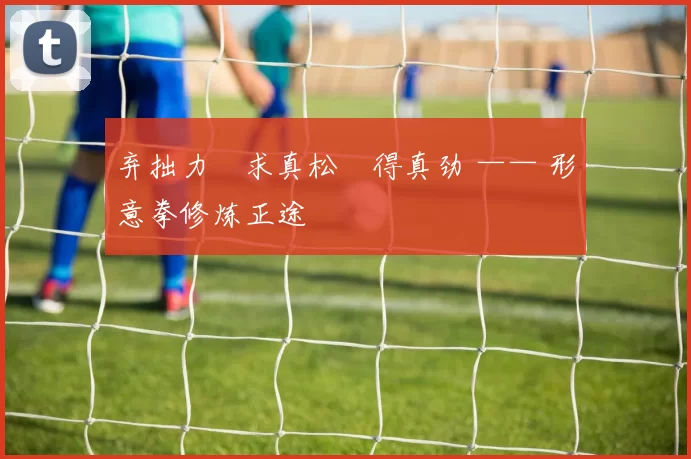 弃拙力・求真松・得真劲 —— 形意拳修炼正途