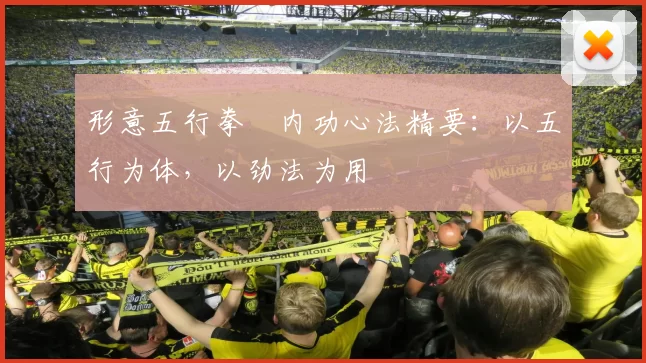 形意五行拳・内功心法精要：以五行为体，以劲法为用