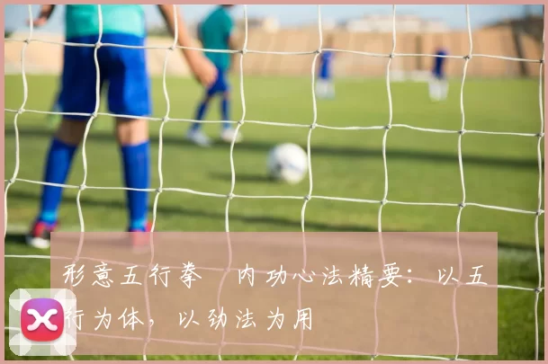 形意五行拳・内功心法精要：以五行为体，以劲法为用