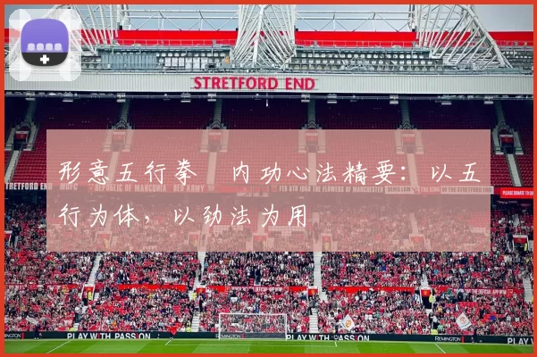 形意五行拳・内功心法精要：以五行为体，以劲法为用