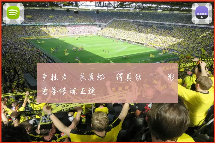 弃拙力・求真松・得真劲 —— 形意拳修炼正途