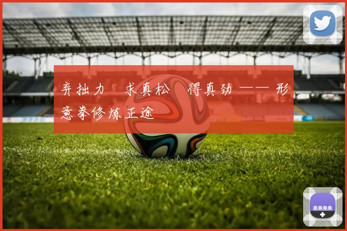 弃拙力・求真松・得真劲 —— 形意拳修炼正途