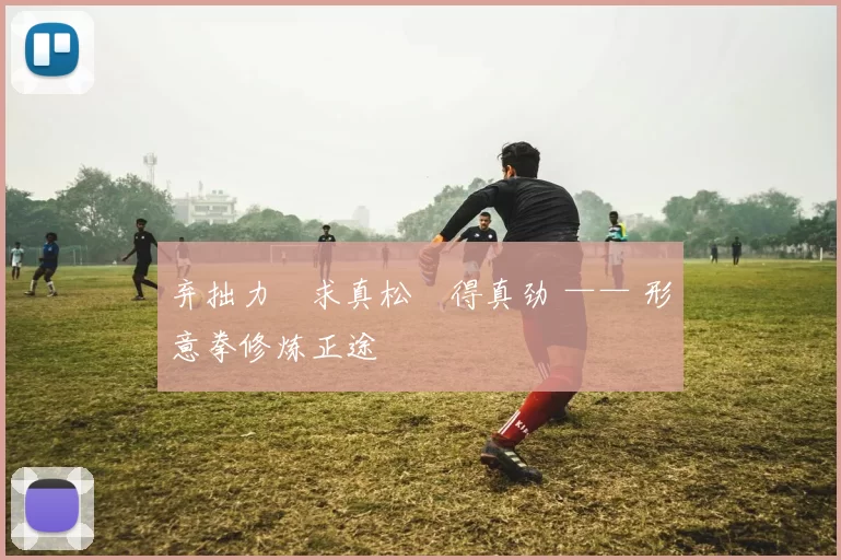 弃拙力・求真松・得真劲 —— 形意拳修炼正途