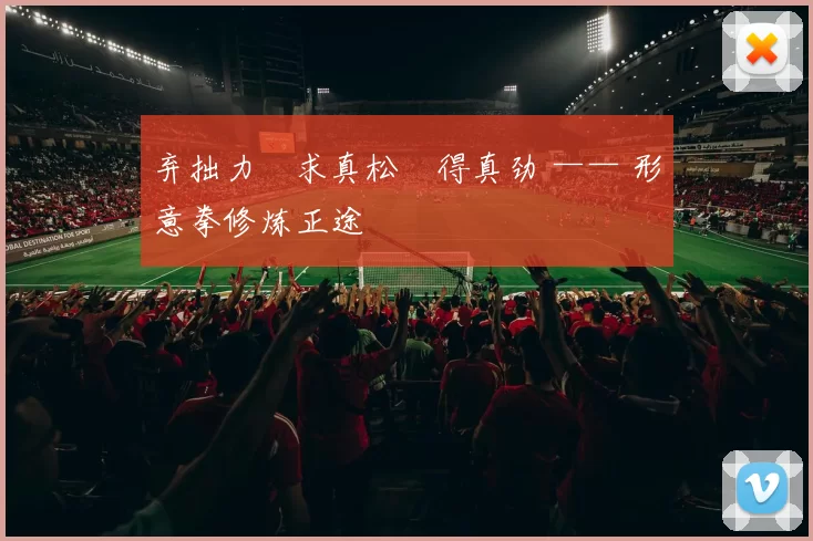 弃拙力・求真松・得真劲 —— 形意拳修炼正途