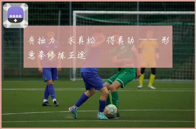 弃拙力・求真松・得真劲 —— 形意拳修炼正途