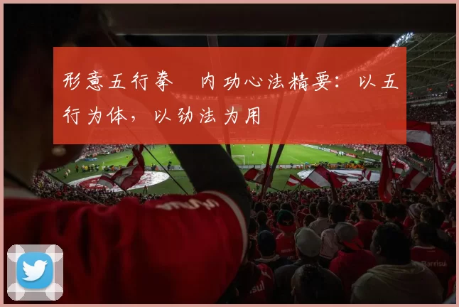 形意五行拳・内功心法精要:以五行为体,以劲法为用