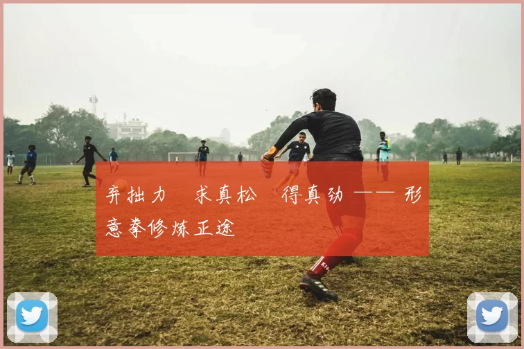 弃拙力・求真松・得真劲 —— 形意拳修炼正途