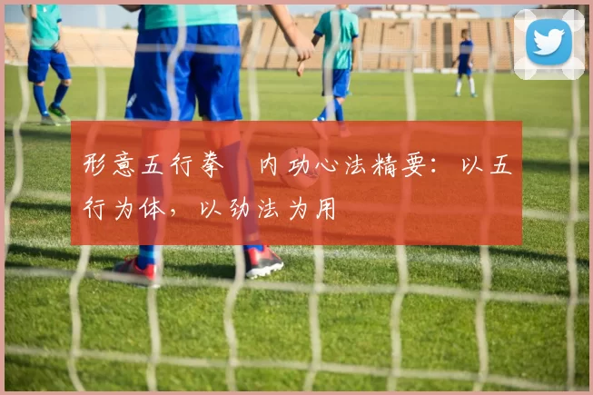 形意五行拳・内功心法精要：以五行为体，以劲法为用