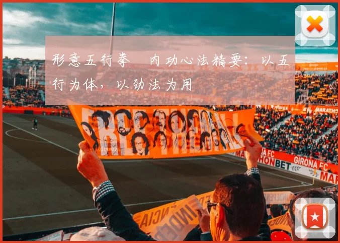 形意五行拳・内功心法精要：以五行为体，以劲法为用