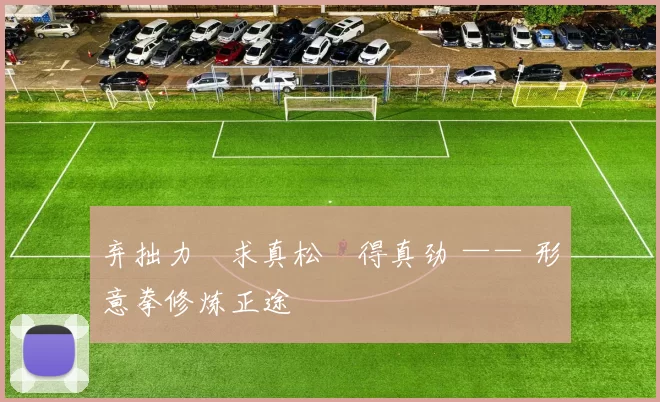 弃拙力・求真松・得真劲 —— 形意拳修炼正途