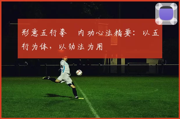 形意五行拳・内功心法精要:以五行为体,以劲法为用