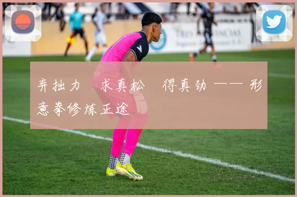 弃拙力・求真松・得真劲 —— 形意拳修炼正途