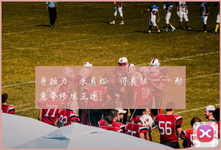 弃拙力・求真松・得真劲 —— 形意拳修炼正途