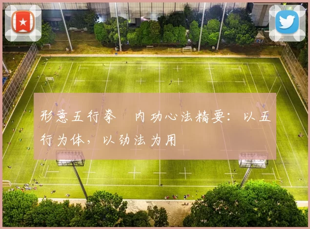 形意五行拳・内功心法精要:以五行为体,以劲法为用