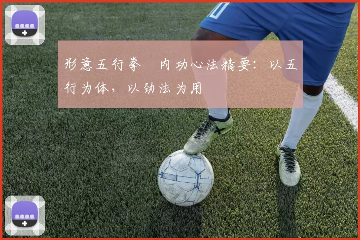 形意五行拳・内功心法精要:以五行为体,以劲法为用
