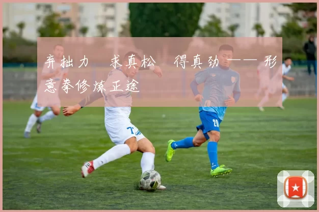 弃拙力・求真松・得真劲 —— 形意拳修炼正途